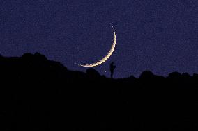 Crescent Moon In Italy