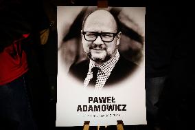 Commemoration Of Murdered Mayor Adamowicz In Poland