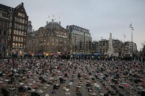 Memorial Event For Children Died In Gaza - Amsterdam