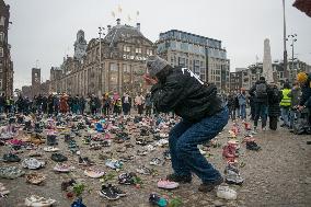 Memorial Event For Children Died In Gaza - Amsterdam