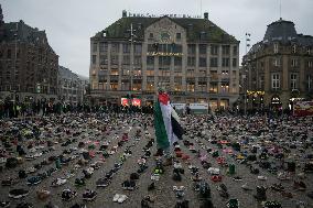 Memorial Event For Children Died In Gaza - Amsterdam