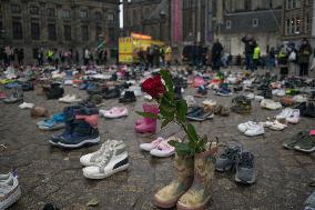 Memorial Event For Children Died In Gaza - Amsterdam