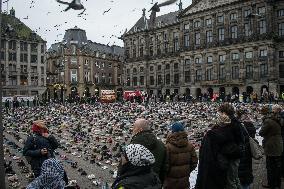 Memorial Event For Children Died In Gaza - Amsterdam