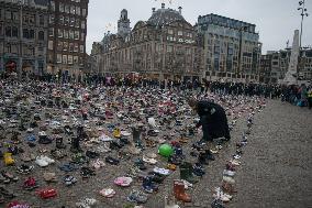 Memorial Event For Children Died In Gaza - Amsterdam