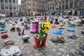 Memorial Event For Children Died In Gaza - Amsterdam