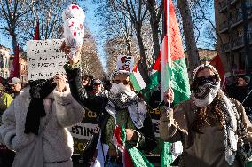 Demonstration In Support Of Gaza And All Palestine - Toulouse