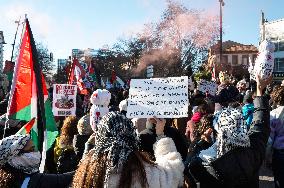 Demonstration In Support Of Gaza And All Palestine - Toulouse