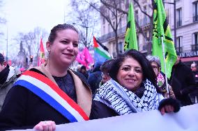 Demonstration For A Ceasefire In Gaza - Paris