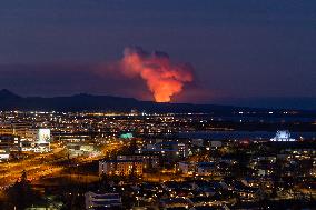 New Volcanic Eruption Started On The Reykjanes Peninsula