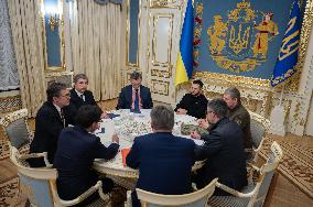 President Zelenskyy Meets Stephane Sejourne - Kyiv
