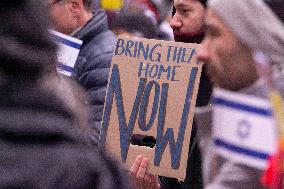 Pro Israel " Bring Them Home" Rally In Duesseldorf