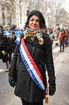 Anti-immigration Law Protest - Paris