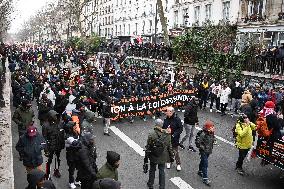 Anti-immigration Law Protest - Paris