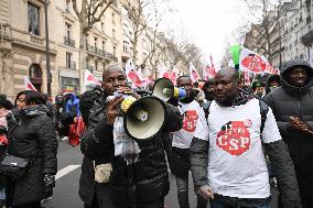 Anti-immigration Law Protest - Paris