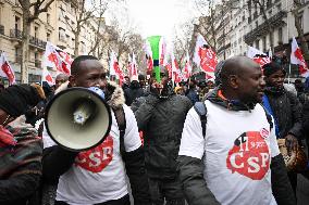 Anti-immigration Law Protest - Paris