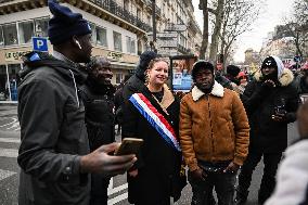 Anti-immigration Law Protest - Paris