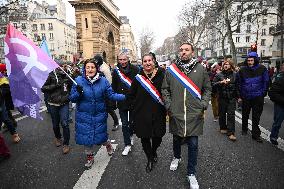 Anti-immigration Law Protest - Paris