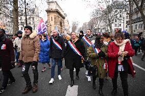 Anti-immigration Law Protest - Paris