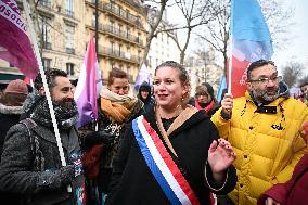 Anti-immigration Law Protest - Paris