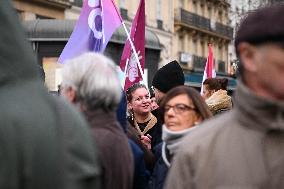 Anti-immigration Law Protest - Paris