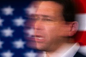 Republican presidential candidate Ron DeSantis