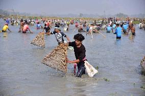 INDIA-ASSAM-COMMUNITY FISHING