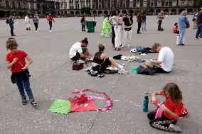 Global Kite Flight In Solidarity With Gaza - Mexico City