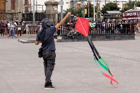 Global Kite Flight In Solidarity With Gaza - Mexico City