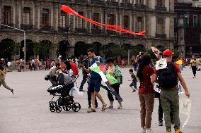 Global Kite Flight In Solidarity With Gaza - Mexico City