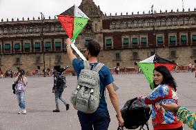 Global Kite Flight In Solidarity With Gaza - Mexico City