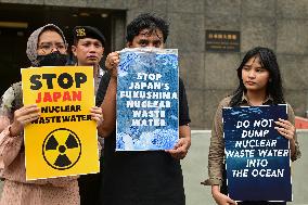 INDONESIA-JAKARTA-PROTEST-JAPAN-NUCLEAR-CONTAMINATED WATER-DISCHARGING