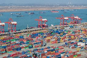 Containers Working at Nanjing Port