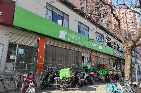 A Meituan-owned Xiaoxiang Supermarket in Shanghai,