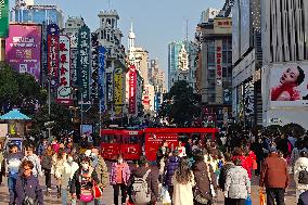 Tourists in Shanghai