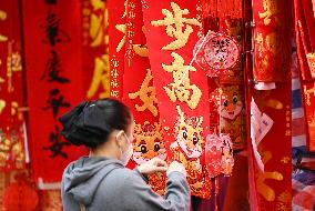 A Traditional Chinese New Year Shopping Street in Nanning