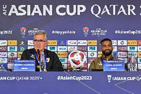 AFC Asian Cup 2023 Qatar  Press Conference Oman And  Saudi Arabia And Oman