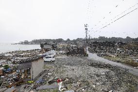 Aftermath of strong quake in central Japan