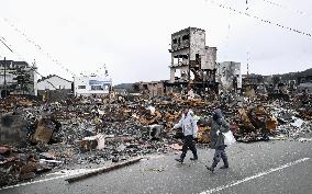 Aftermath of strong quake in central Japan