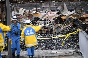 Aftermath of strong quake in central Japan