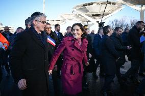 Ministerial Visit To The Olympic Village - Saint Denis