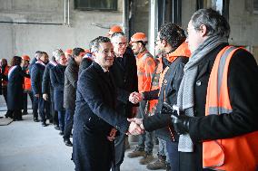 Ministerial Visit To The Olympic Village - Saint Denis