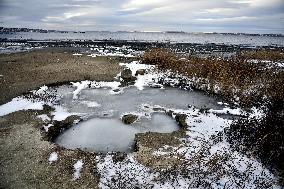 Kuialnyk Estuary in winter