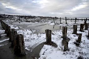 Kuialnyk Estuary in winter