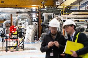 Bruno Le Maire Visits Gravelines Nuclear Power Plant - France