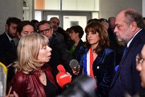 Eric Dupond-Moretti Visits The Judicial Court of Paris