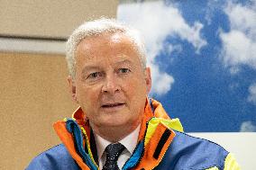 Bruno Le Maire Visits Gravelines Nuclear Power Plant - France