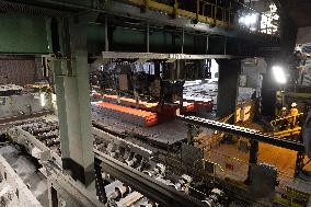 Bruno Le Maire and Christophe Bechu visiting ArcelorMittal - Dunkirk