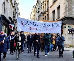 Protest against the closure of preparatory classes for the grandes ecoles