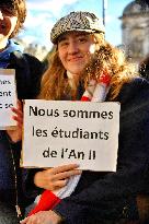 Protest against the closure of preparatory classes for the grandes ecoles