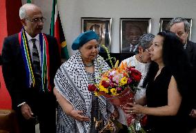 Activists Thank South African Embassy In Mexico In The Face Of Israel's Lawsuit At The International Court Of Justice